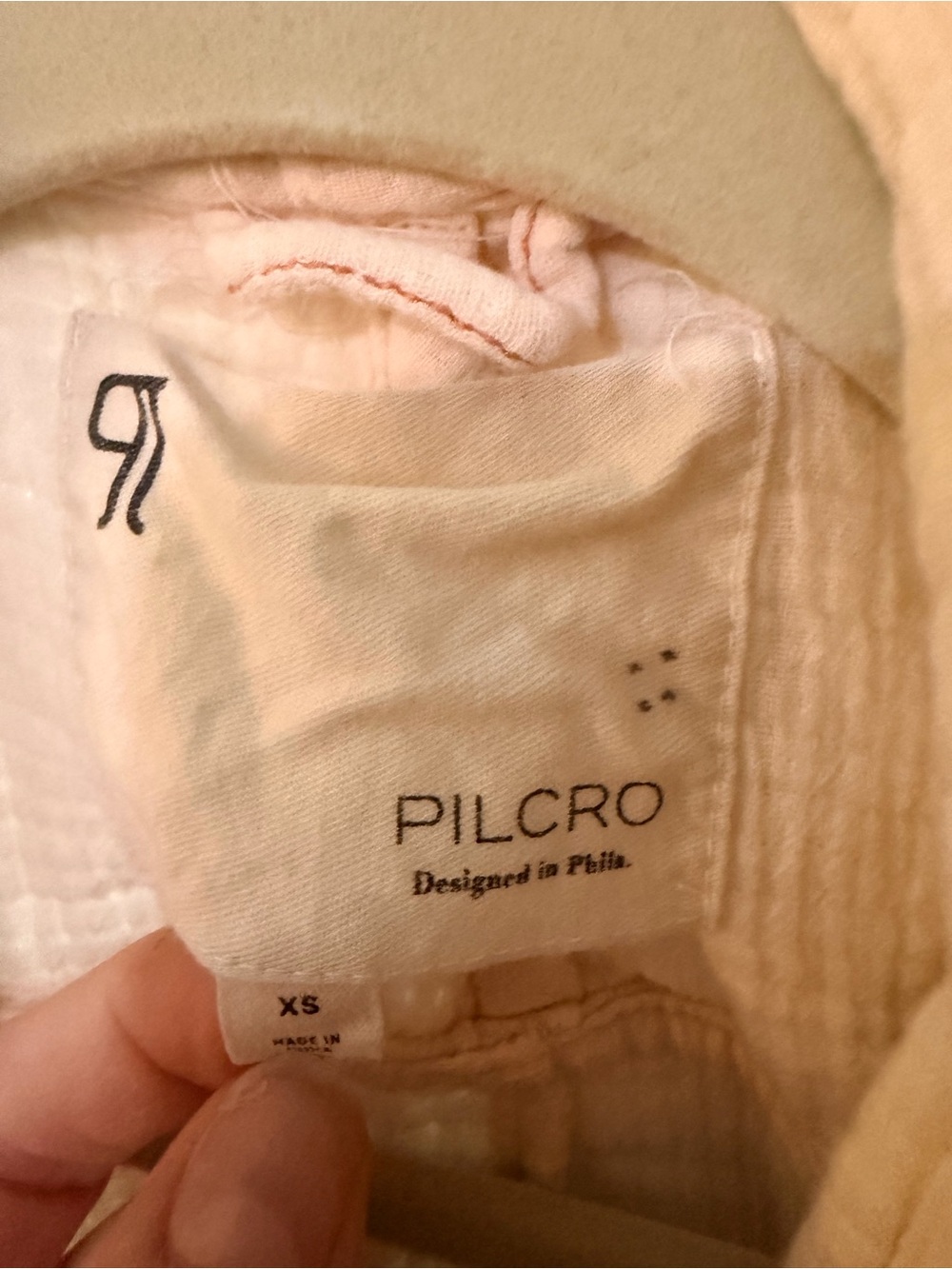 Anthropologie Pilcro Cream Gauze Blazer XS, Excellent Used Condition